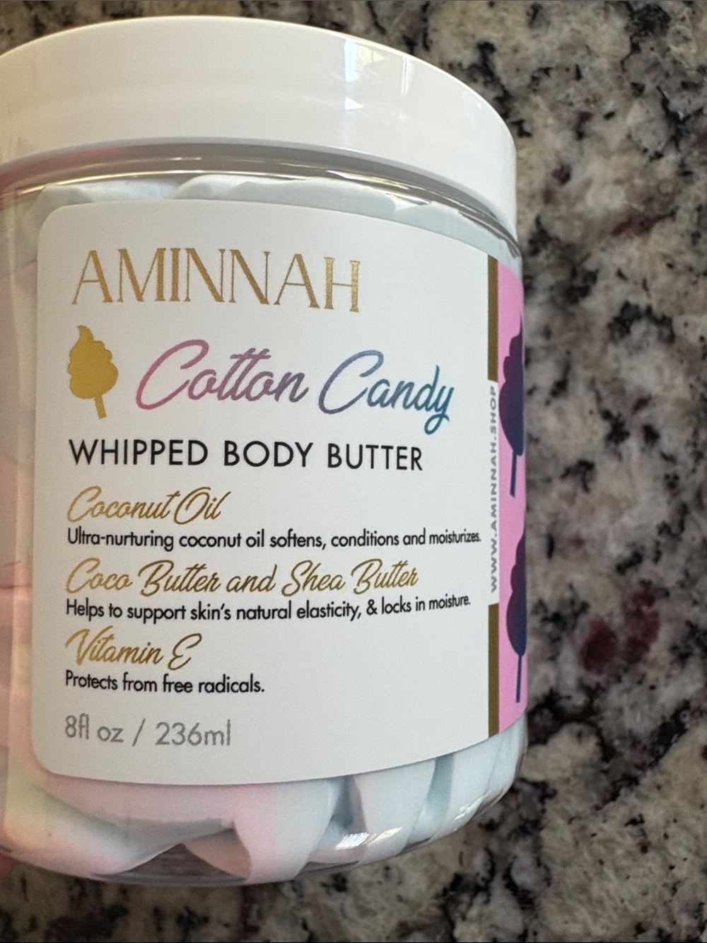 Aminnah Sugar Scrub and Body Butter Cotton Candy - Picture 4 of 8